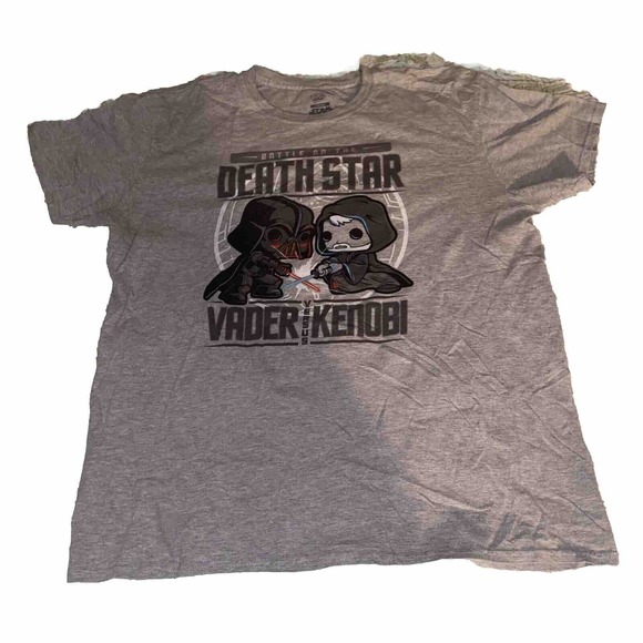 Star Wars Vader VS Kenobi Funko Pop‎ T-Shirt Men Size Large - Picture 1 of 7